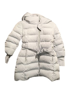 Monnalisa Baby Blue Hooded Puffer Coat