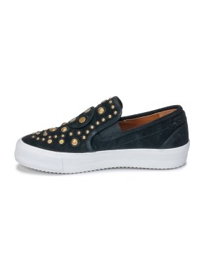 See by Chloe Black Studded Slip-On Sneakers