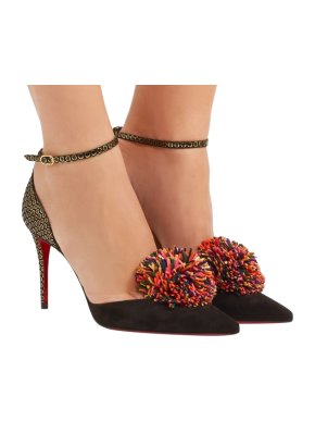 Christian Louboutin Tsarou 85 Pom Pom Sandals