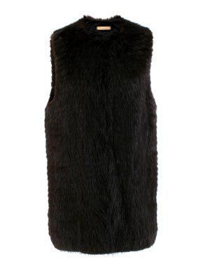 The Row Dark Brown Beaver Fur Gilet