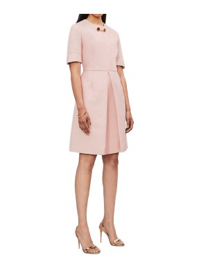 Stella McCartney Pastel Pink Albane Pleated Mini Cocktail Dress