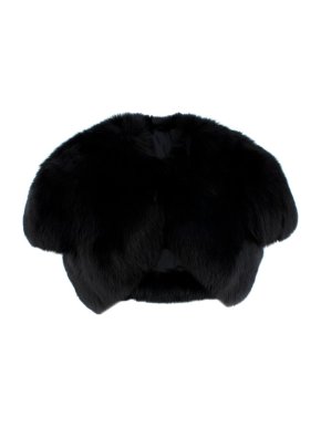 Bespoke Black Fox Fur Bolero Shawl