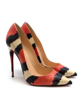 Christian Louboutin So Kate Snakeskin Pumps