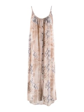 Melissa Odabash Snake Print Silk-Chiffon Dress