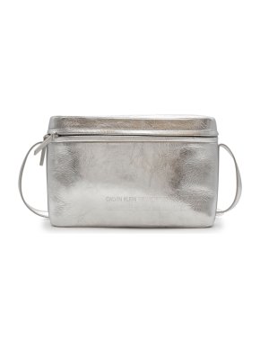 Calvin Klein 205W39NYC Silver leather Binocular Shoulder Bag