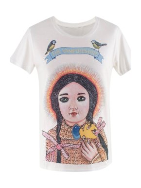 The Vampires Wife Limited Edition White Printed Organic Cotton T-Shirt