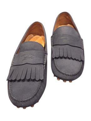 Gucci Blue Suede Loafers