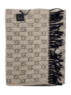 Gucci Reversible Monogram Cashmere Shawl