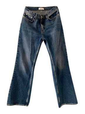 Anine Bing Ankle Crop Flared Jeans