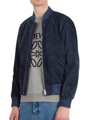 Loewe Blue Suede bomber jacket