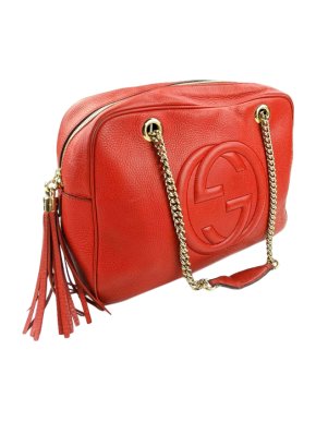 Gucci red soho large shoulder bag