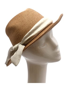 Eugenia Kim Ribbon Bow -trimmed straw sunhat
