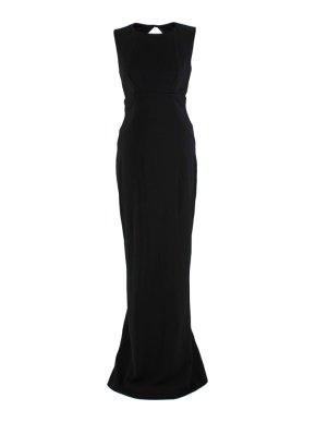 Ermanno Scervino Black Open Back Cut-out Sleeveless Gown