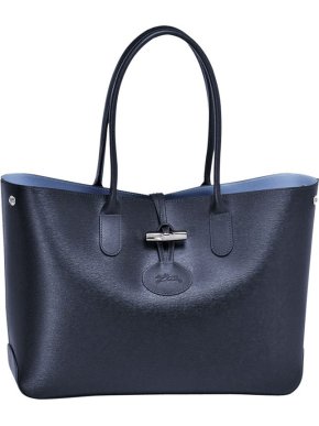 Longchamp Navy Rosseau Tote Bag