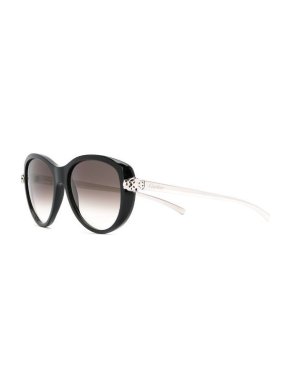 Cartier Black Oversize Panthere Sunglasses