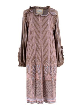 Bill Gibb for Annette Carol Patterned Knitted Dress
