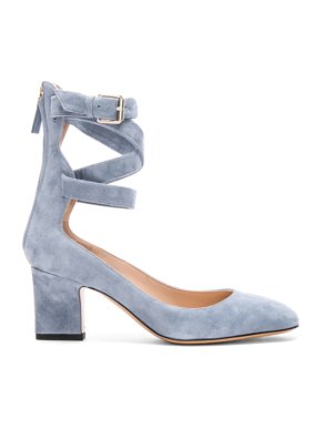 Valentino Suede Ankle Strap Sandals