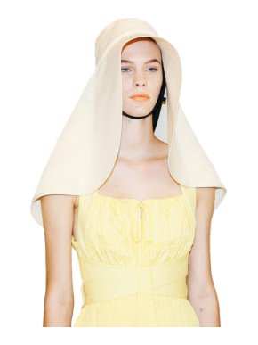 Self Portrait Yellow Oversized Sun Hat