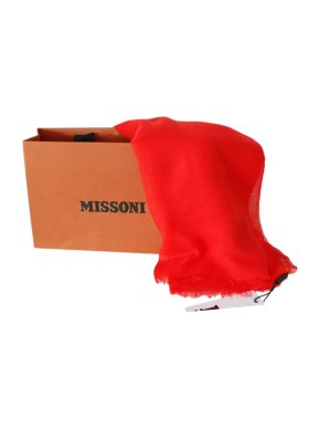 Missoni Red Cashmere Blend Shawl