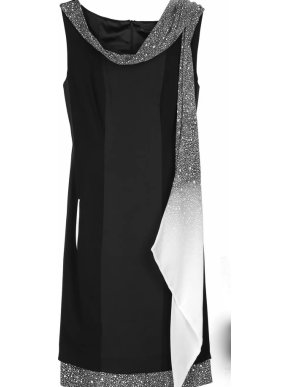 Jonathan Saunders Black Erin Sleeveless Silk Dress