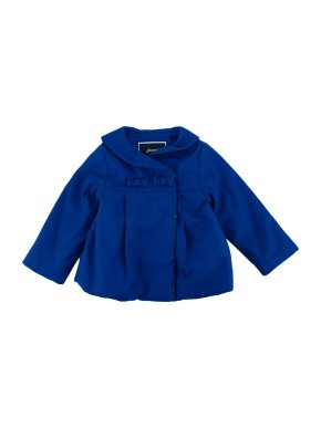 Jacadi Blue Cotton Double Breasted Padded Coat