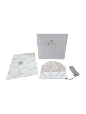 N.Peal Lurex Cashmere Knit Hat