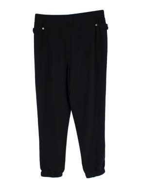 Helmut Lang Silk Blend Black Joggers