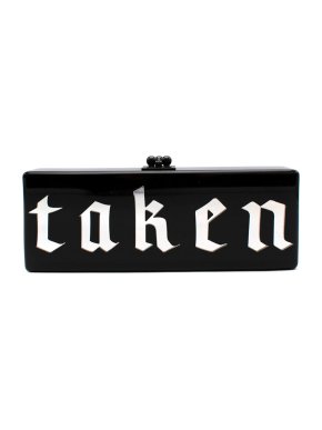 Jennifer Fisher x Edie Parker Taken Black Box Clutch