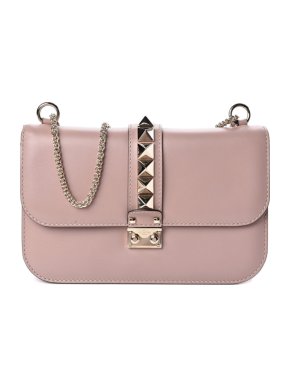 Valentino Poudre Glam Lock Rockstud Shoulder Bag