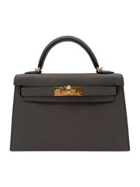 Hermes Kelly Sellier 20 in Etain Epsom Leather GHW