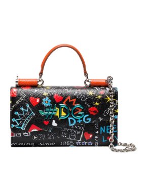 Dolce & Gabbana Graffiti Print Mini Von Phone Bag