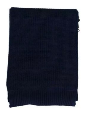 Dolce & Gabbana Navy Virgin Wool Scarf