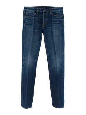 Tom Ford Blue Denim Mens Straight Leg Jeans