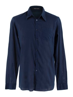 Emanuel Ungaro Navy Cotton Voile Shirt