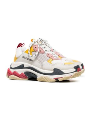 Balenciaga Triple-S White/Pink/Yellow Sneakers