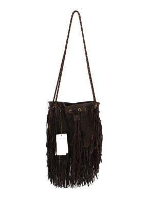 Antik Batik Bertil Fringed Suede Shoulder Bag