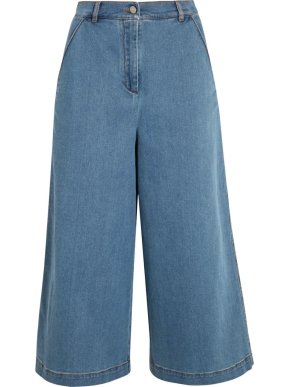 Fendi Denim High Waisted Culottes