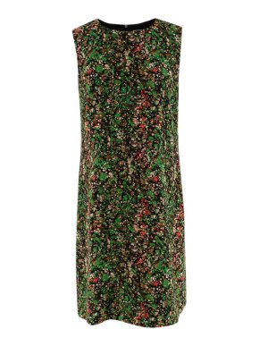 M Missoni Green Printed Sleeveless Shift Dress 1