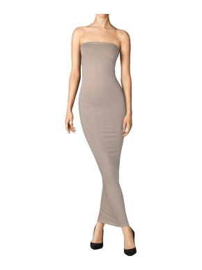 Wolford Taupe Jersey Fatal Dress