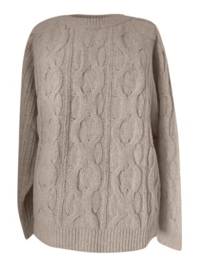 S'Max Mara Cable Knit Wool/Cashmere Jumper