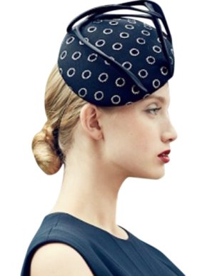 Jane Taylor Polka Dot Tulle & Satin Cocktail Hat