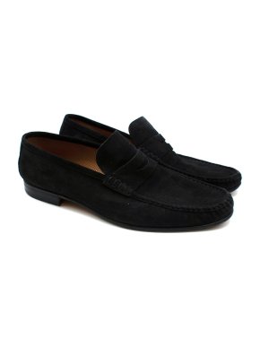 Siemar Black Suede Soft Loafers