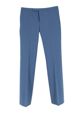 Celine Blue Cotton Tailored Trousers