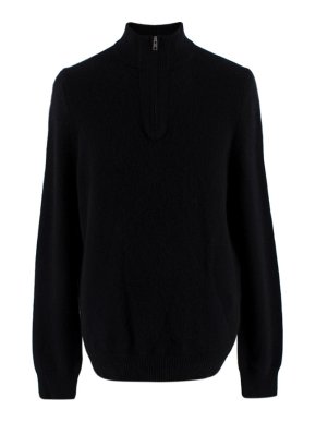 Naked Cashmere Black Zip Up Turtleneck Jumper