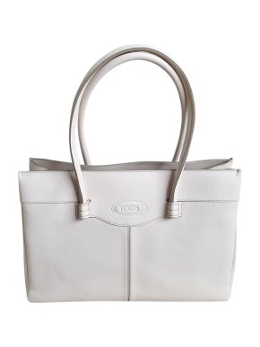Tod's White Mocassino medium tote bag