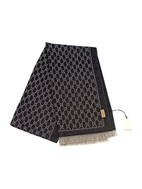 Gucci Wool Supreme Monogram Scarf