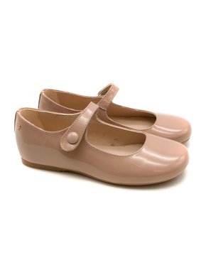 Manuela De Juan Nude Patent Leather Shoes
