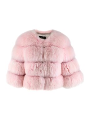 DR by Daria Radionova Pink Fox Fur Jacket