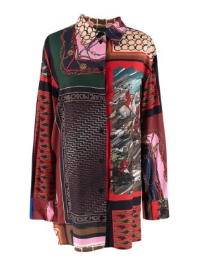 Boutique Moschino Scarf Print Blouse