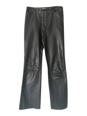 Barbara Bui Black Lambskin Trousers